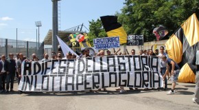 Viterbese-Camilli, manifestazione dei tifosi. Si riparte dall’Eccellenza